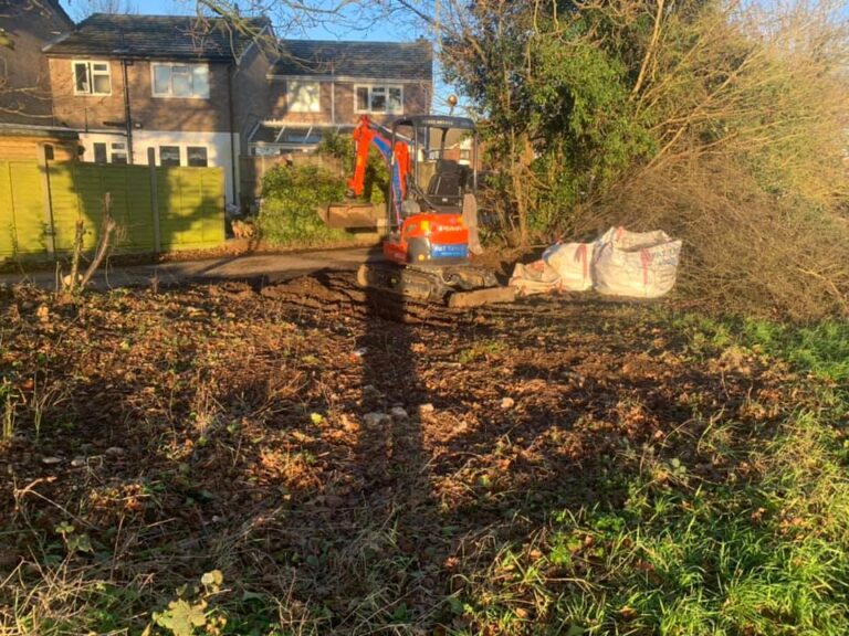 Mini Digger Hire in Hertford & Stortford Pat Taylor Garden
